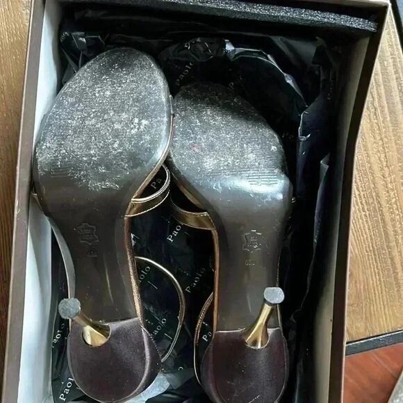 Linea Paolo GLAMOROUS dark coffee shining heels - Picture 5 of 5